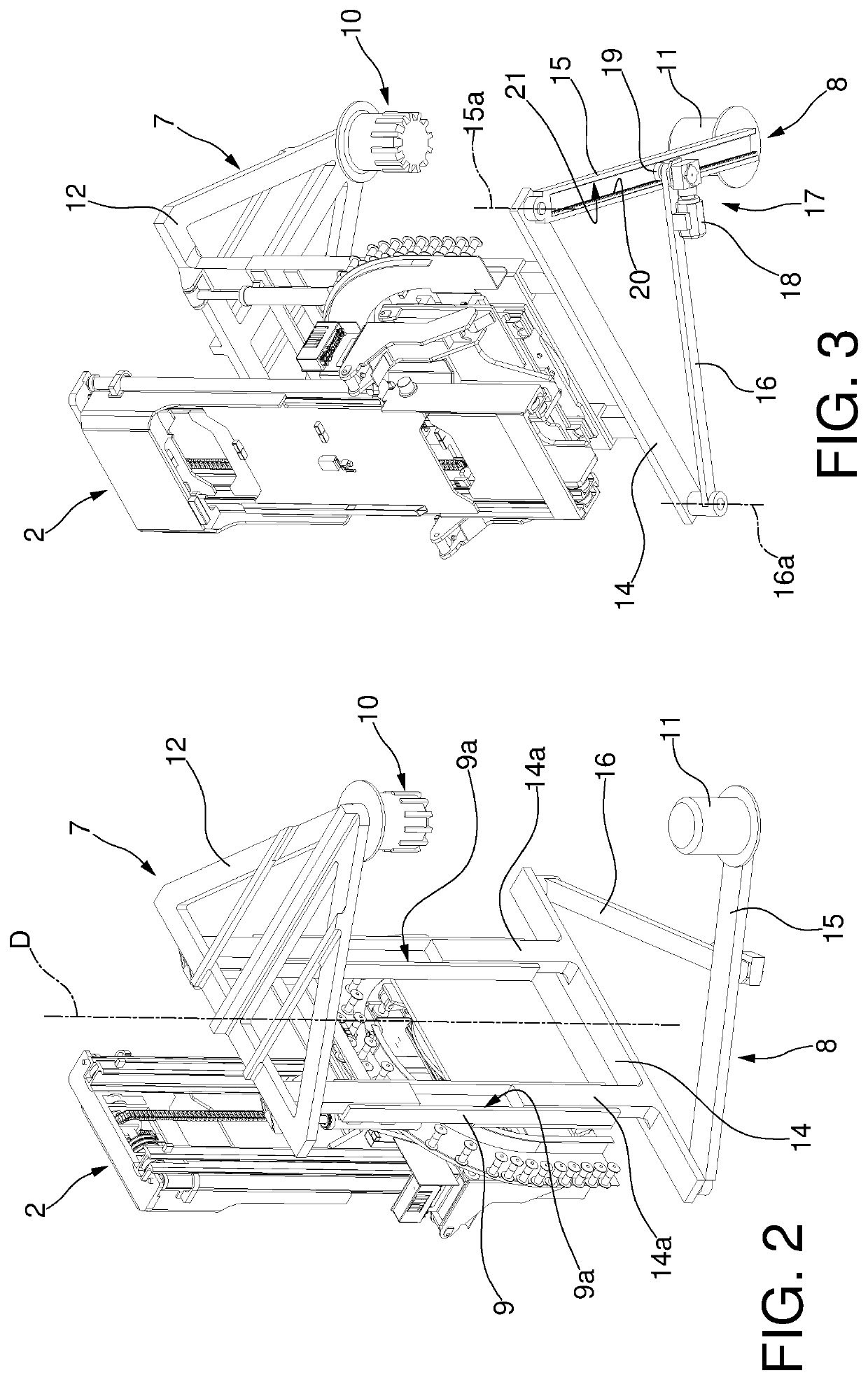 Device for handling reels