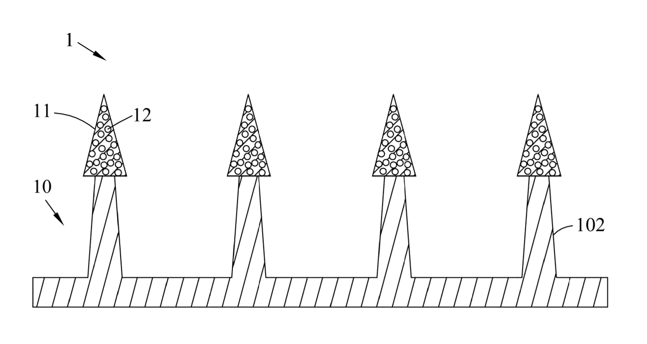 Embeddable micro-needle patch for transdermal drug delivery and method of manufacturing the same