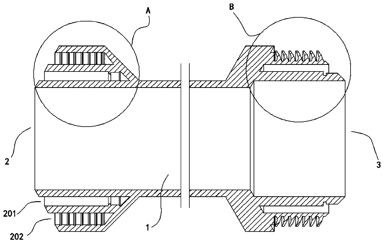 Pipe capable of being conveniently and hermetically connected by adopting spigot and socket modes