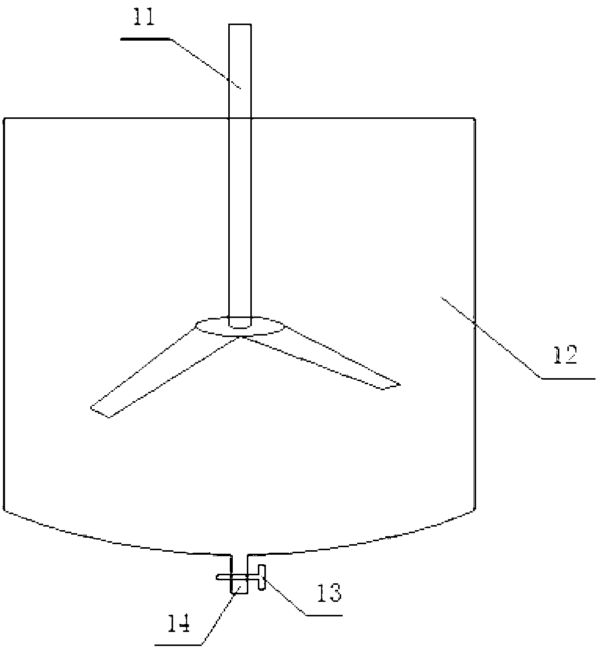 Novel pouring device for model test and application method