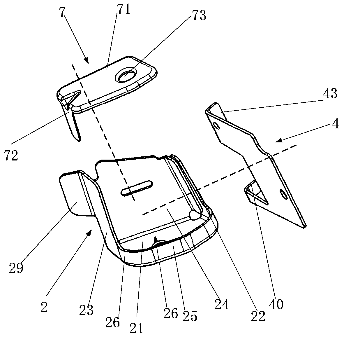 Vehicle body end fixing structure for vehicle body suspension and vehicle with same