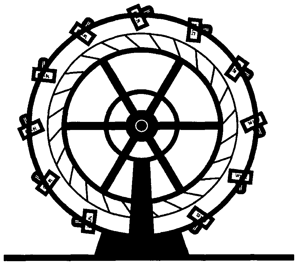 Power-driven wind power generation device