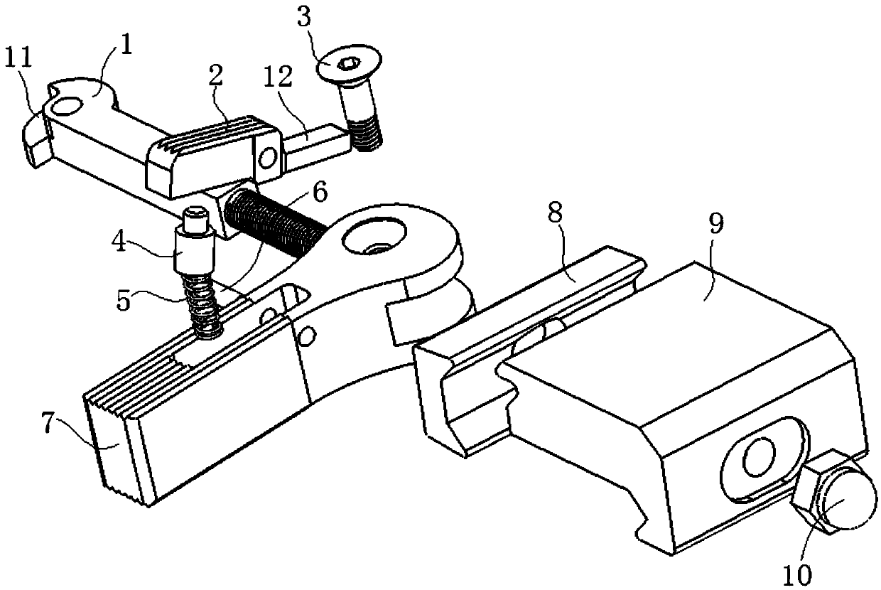 Fast-locking anti-loosening locking device