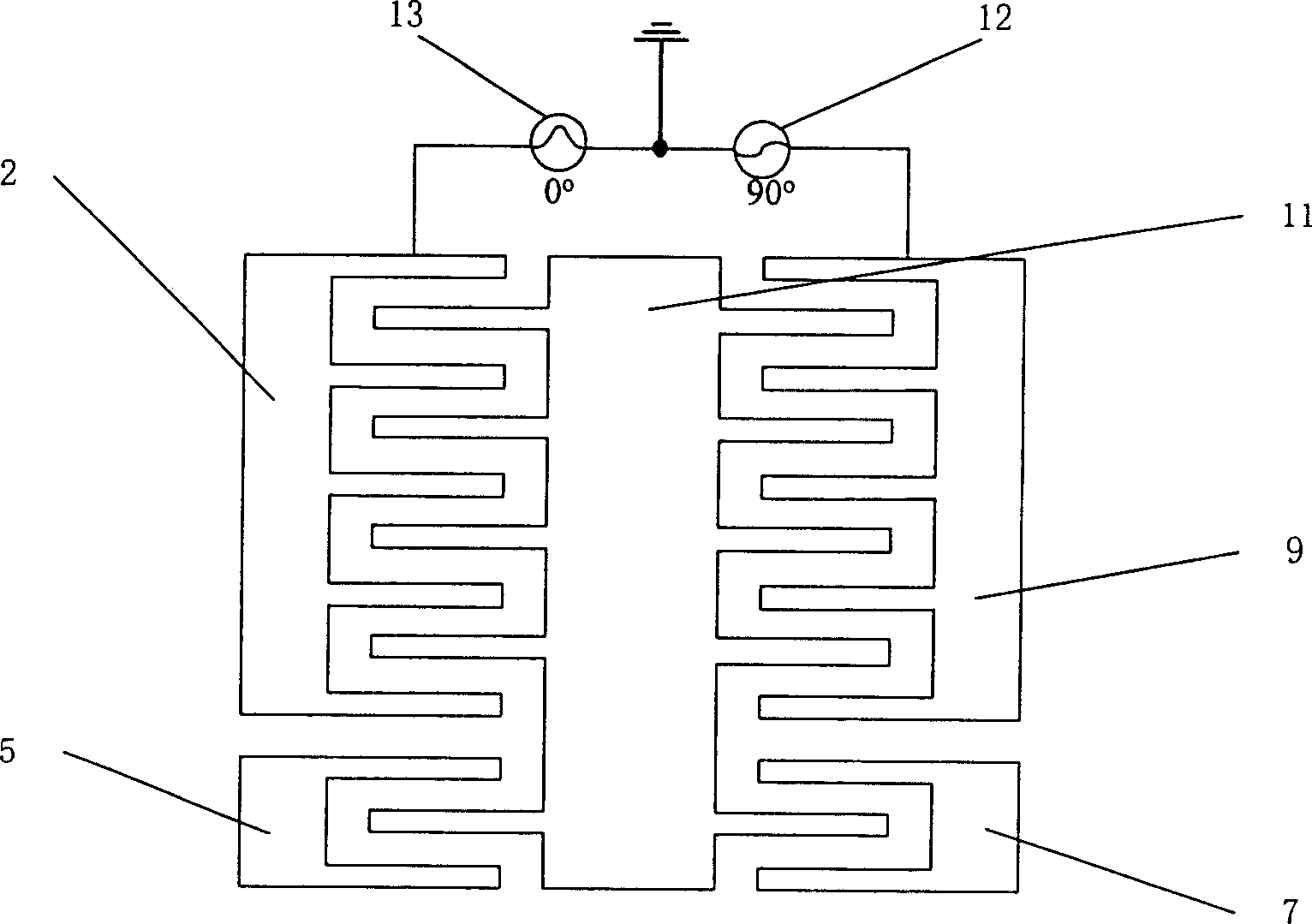 Semi-frequency driving and loop closing method for micro mechanic sensor