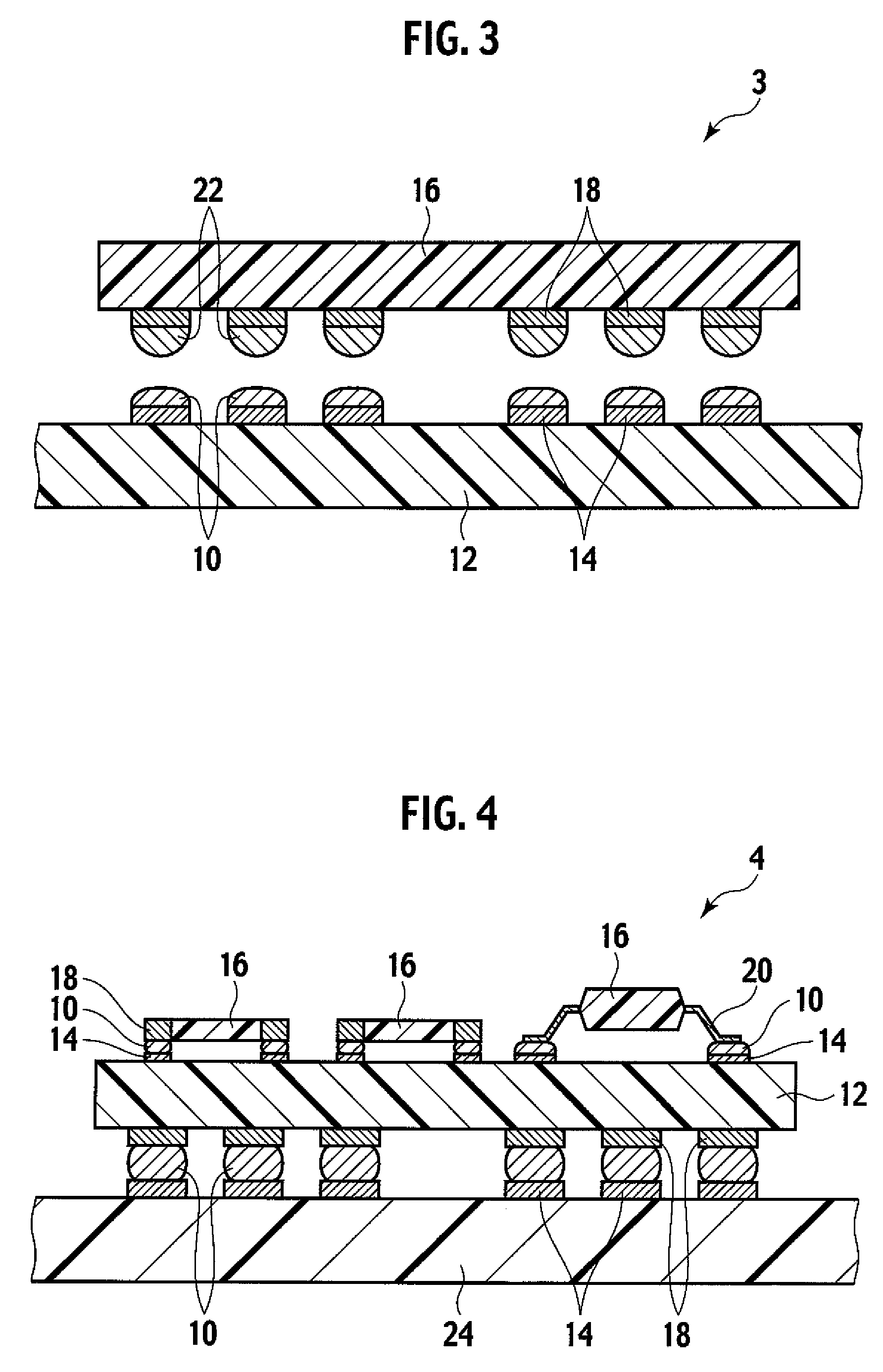 Adhesive composition, electronic-component-mounted substrate and semiconductor device using the adhesive composition