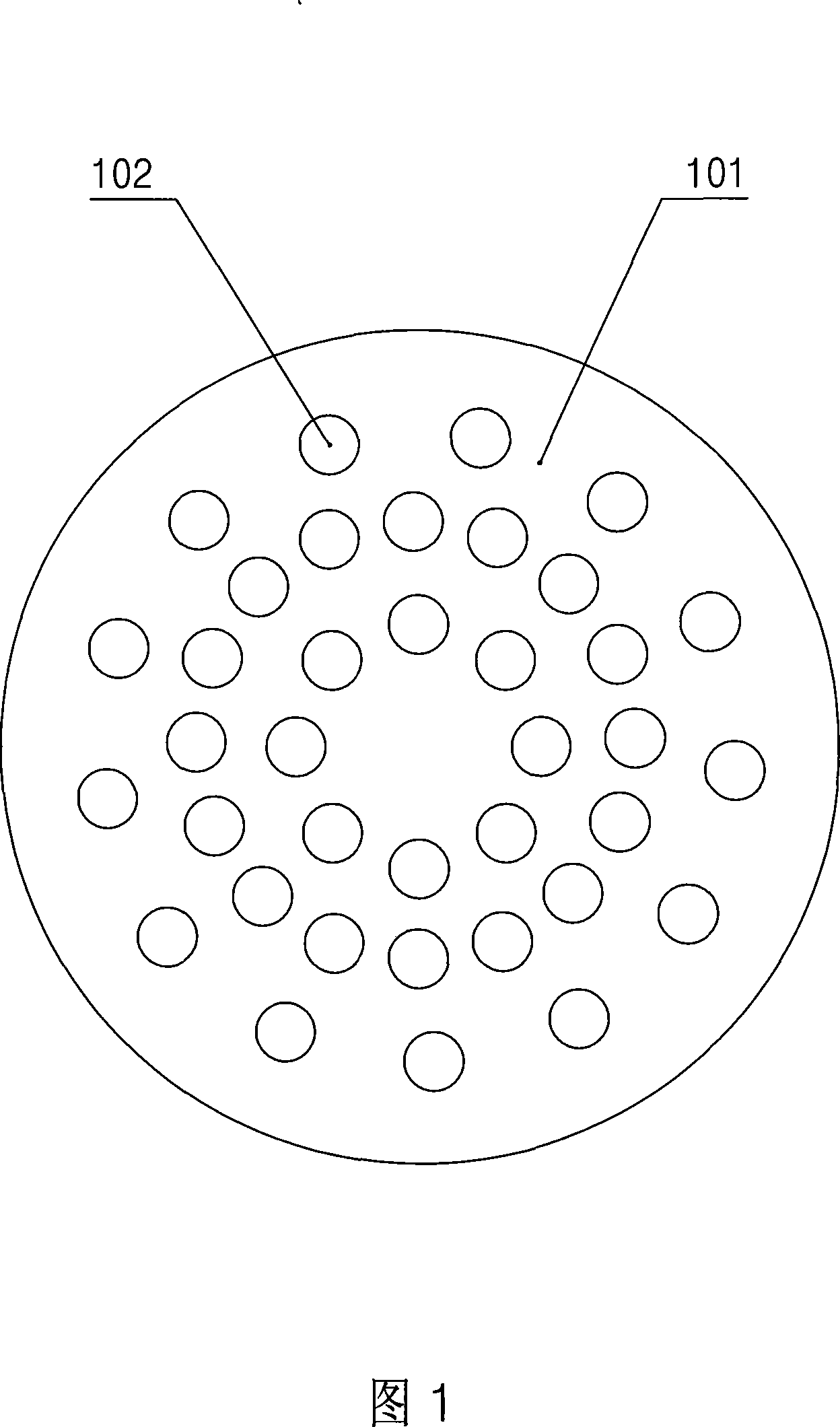 Island type polyamide 6 fibre and preparing method thereof