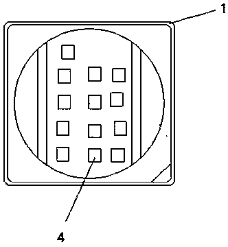 Flexible LED (light-emitting diode) light-emitting structure based on graphene material and manufacturing method thereof