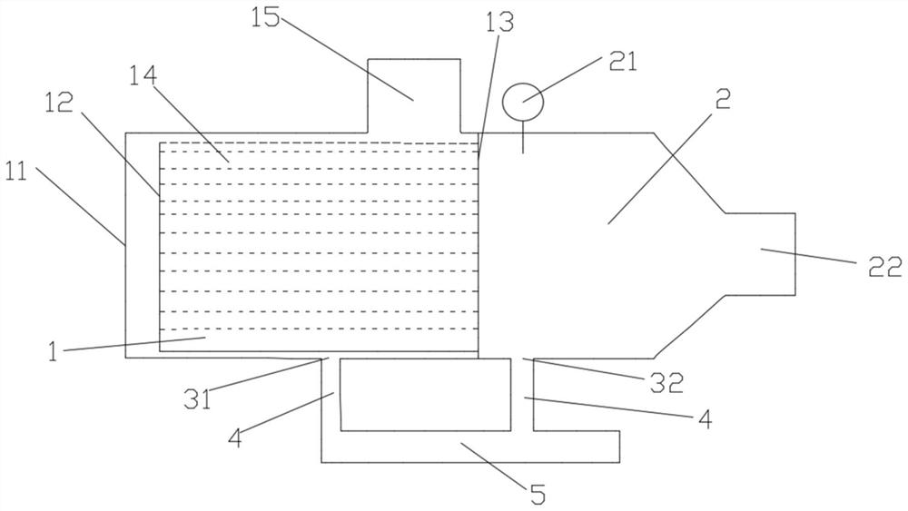 A horizontal filter separator for gas transmission field