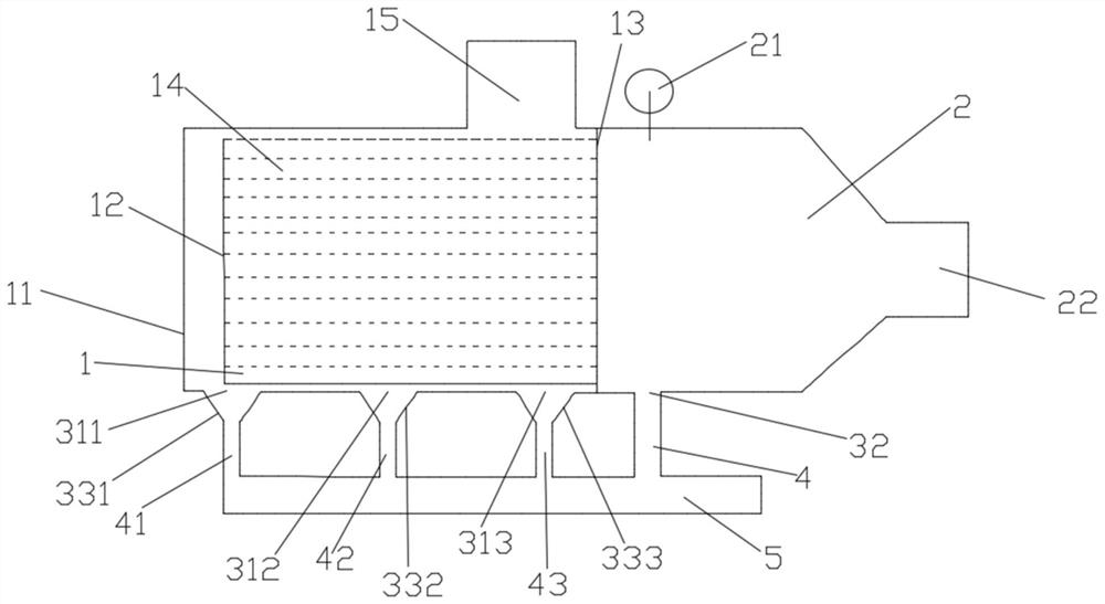 A horizontal filter separator for gas transmission field