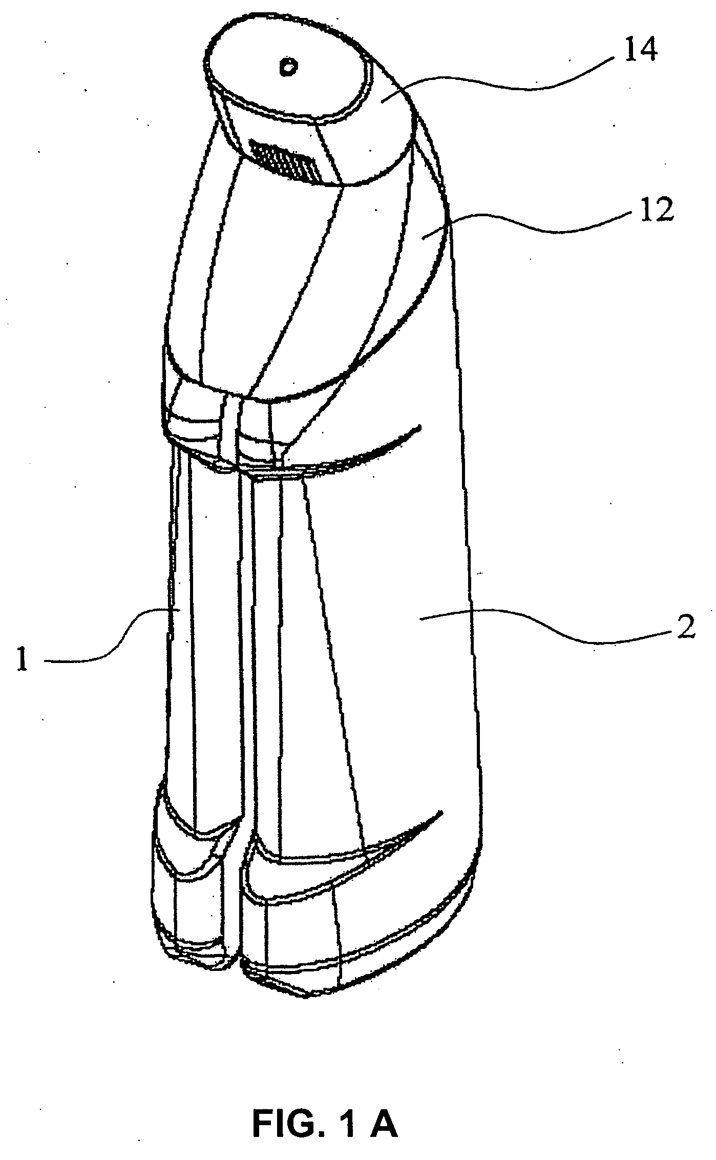 Dispenser bottle for liquid detergents that are comprised of at least two partial compositions