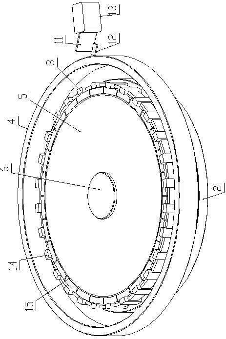 Device and method for solidifying superhard-material grinding wheel abrasive block with substrate