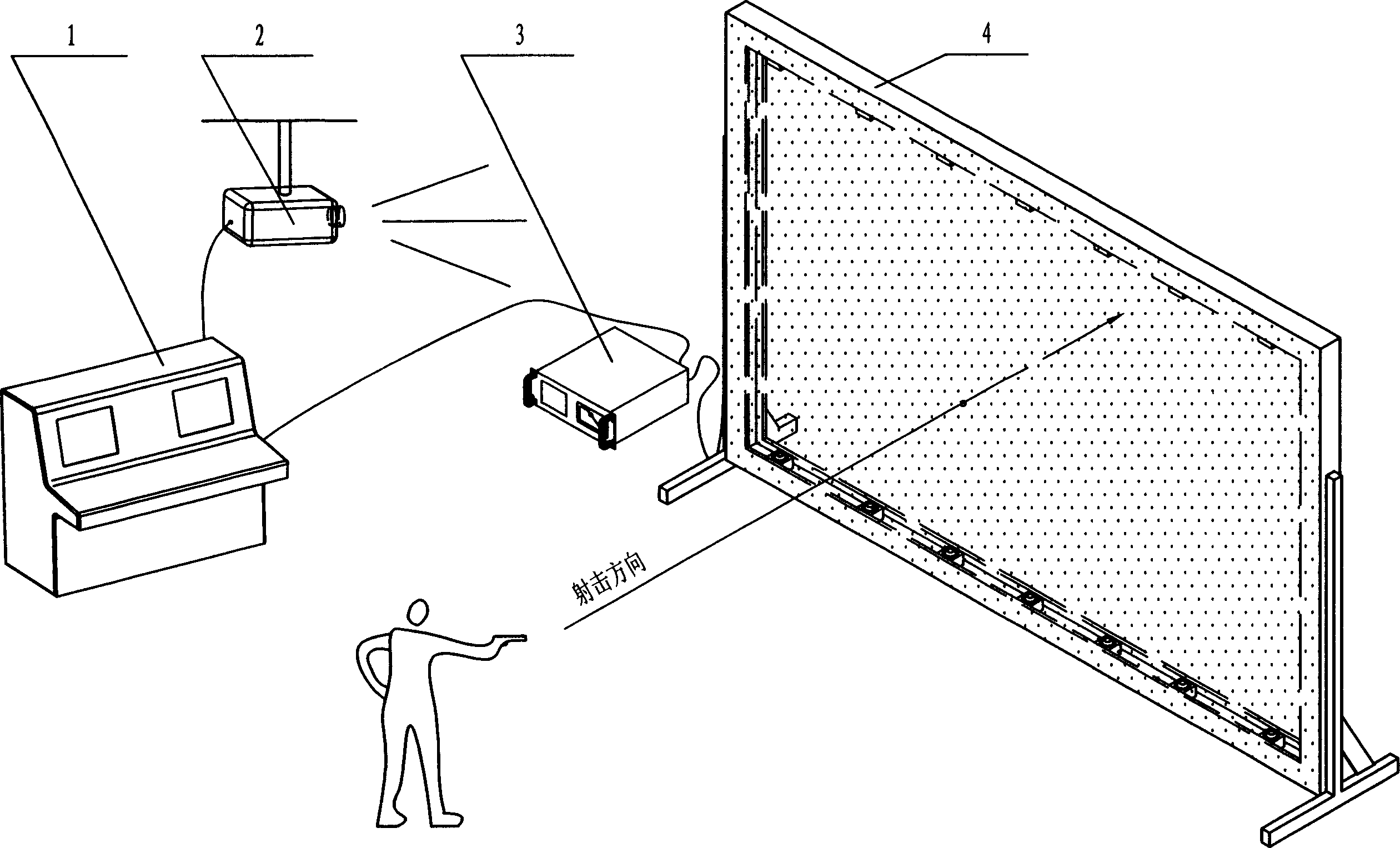 Ultrasonic image shoot training system