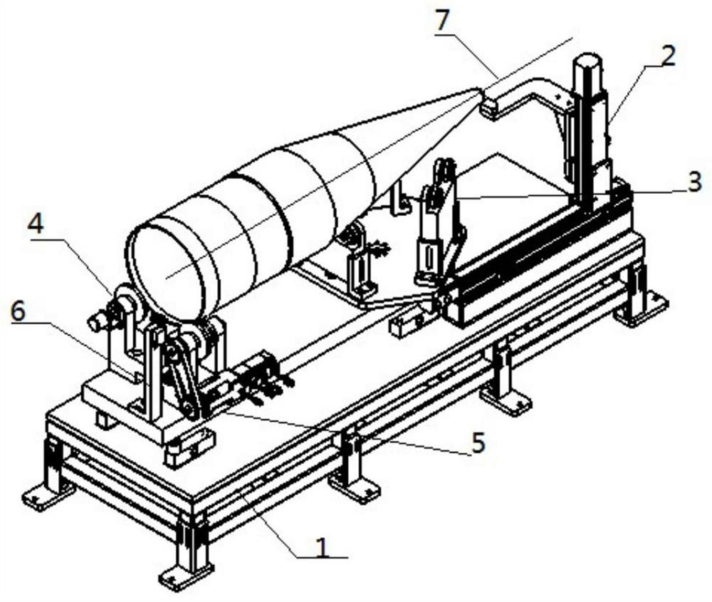 Flexible rocket projectile guidance cabin physical quantity testing system