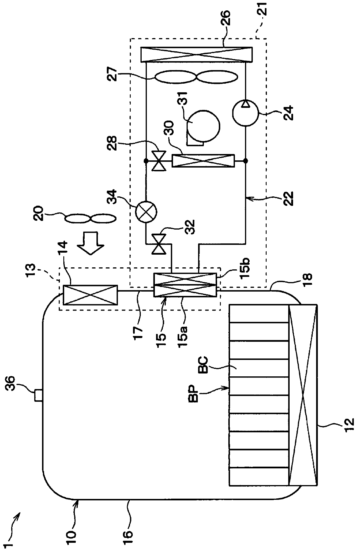 Manufacturing method of equipment temperature adjustment device and filling method of working fluid