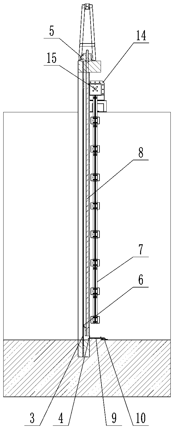 Device for automatically cleaning flat filter screen in forebay