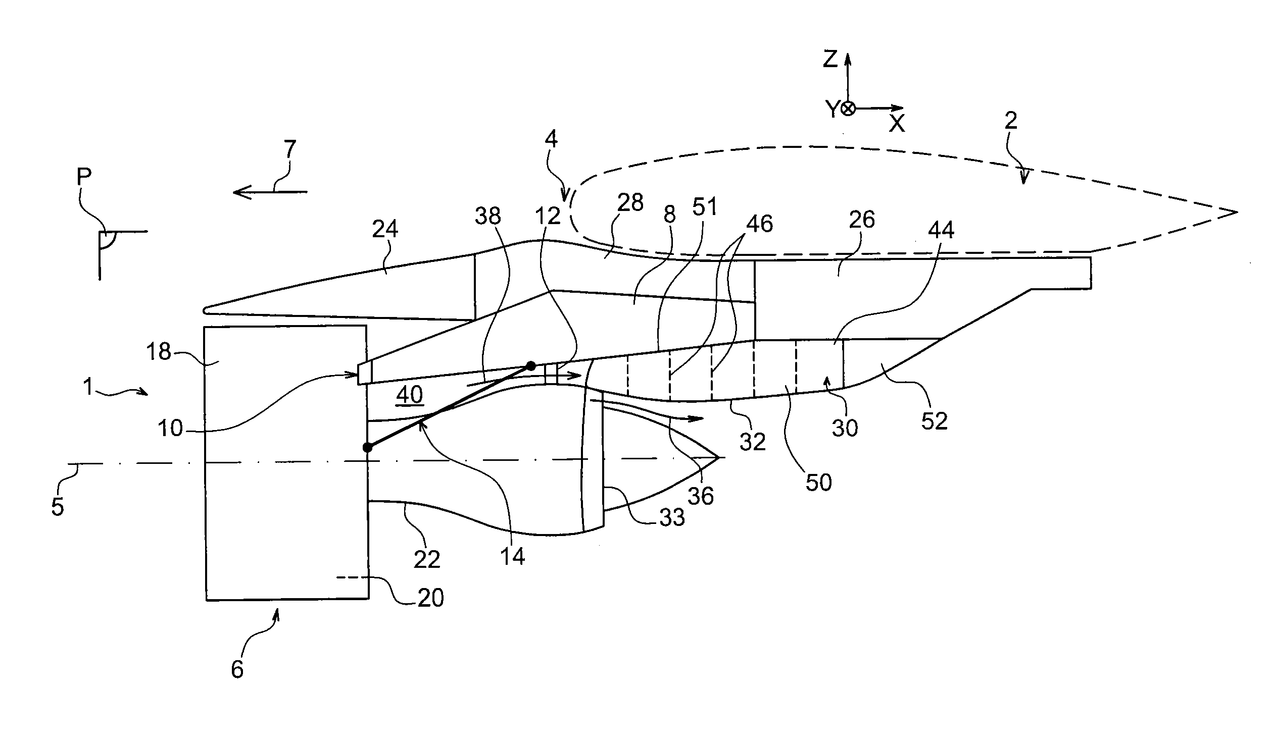 Method for cooling a thermal protection floor of an aft aerodynamic fairing of a structure for mounting an aircraft propulsion system