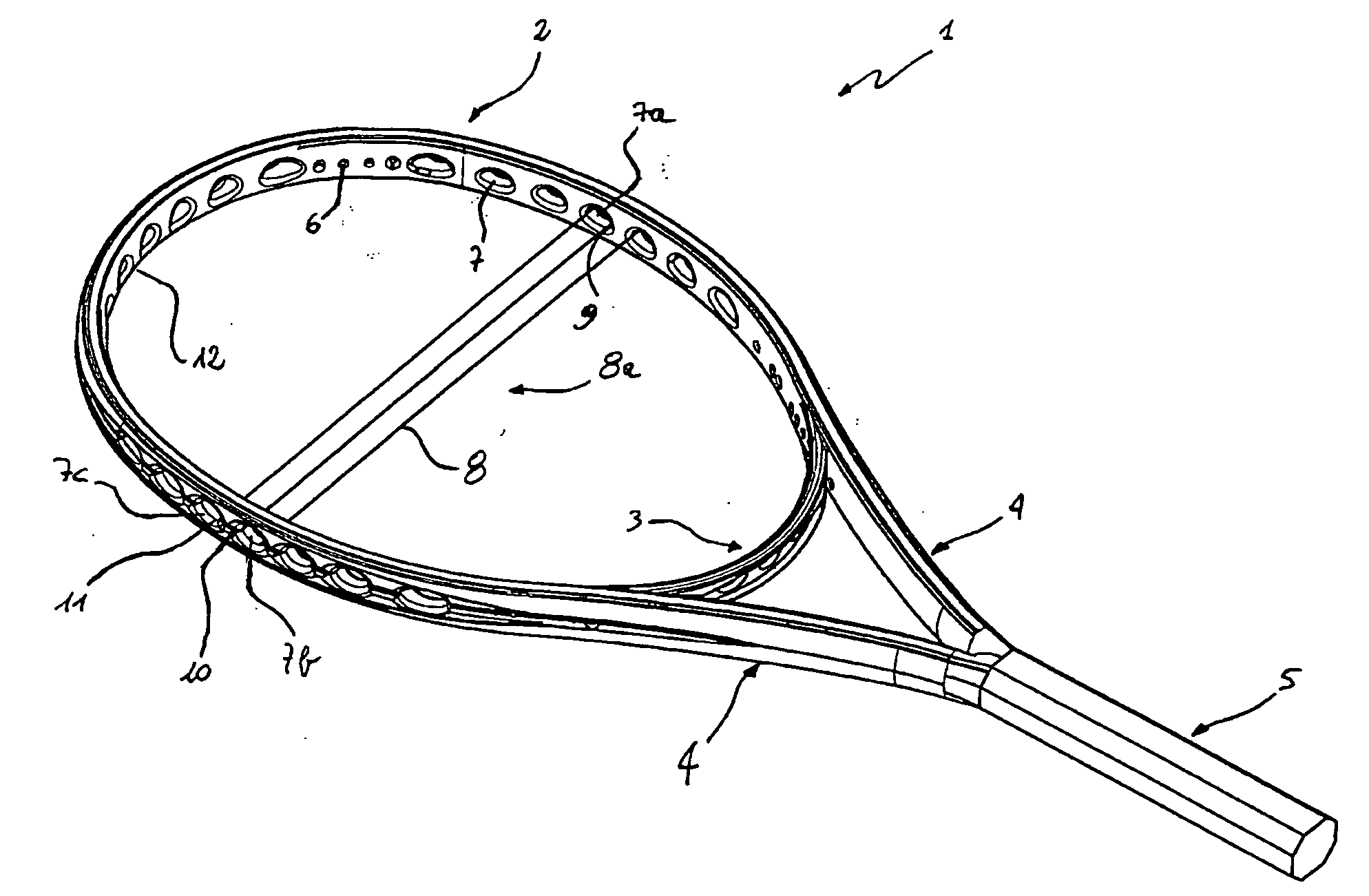 Method for Manufacturing a Racquet Frame for Sports Racquet and a Racquet Frame Thereof