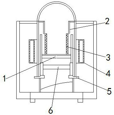 Reinforcement type rare earth electrolysis graphite crucible