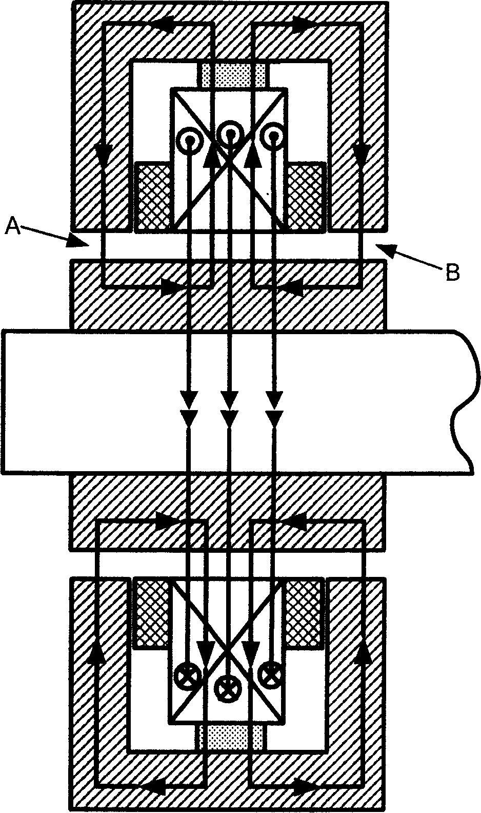 Permanent magnet offset radial magnetic bearing