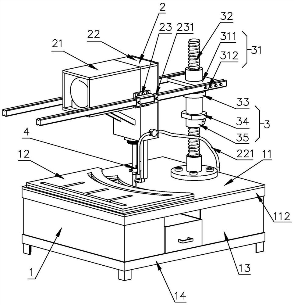 Arc-shaped cutting machine for paving marble slabs on roads