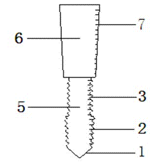 Prefabricated tubular pile with end screw thread with X-shaped variable section and construction method thereof