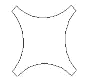 Prefabricated tubular pile with end screw thread with X-shaped variable section and construction method thereof