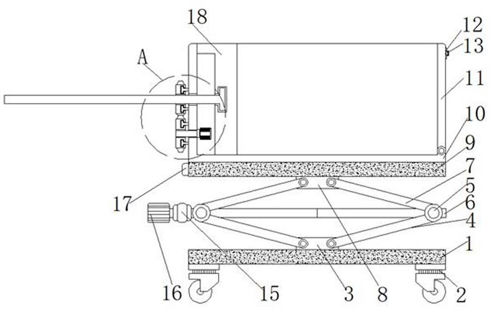 Building machinery material lifting platform