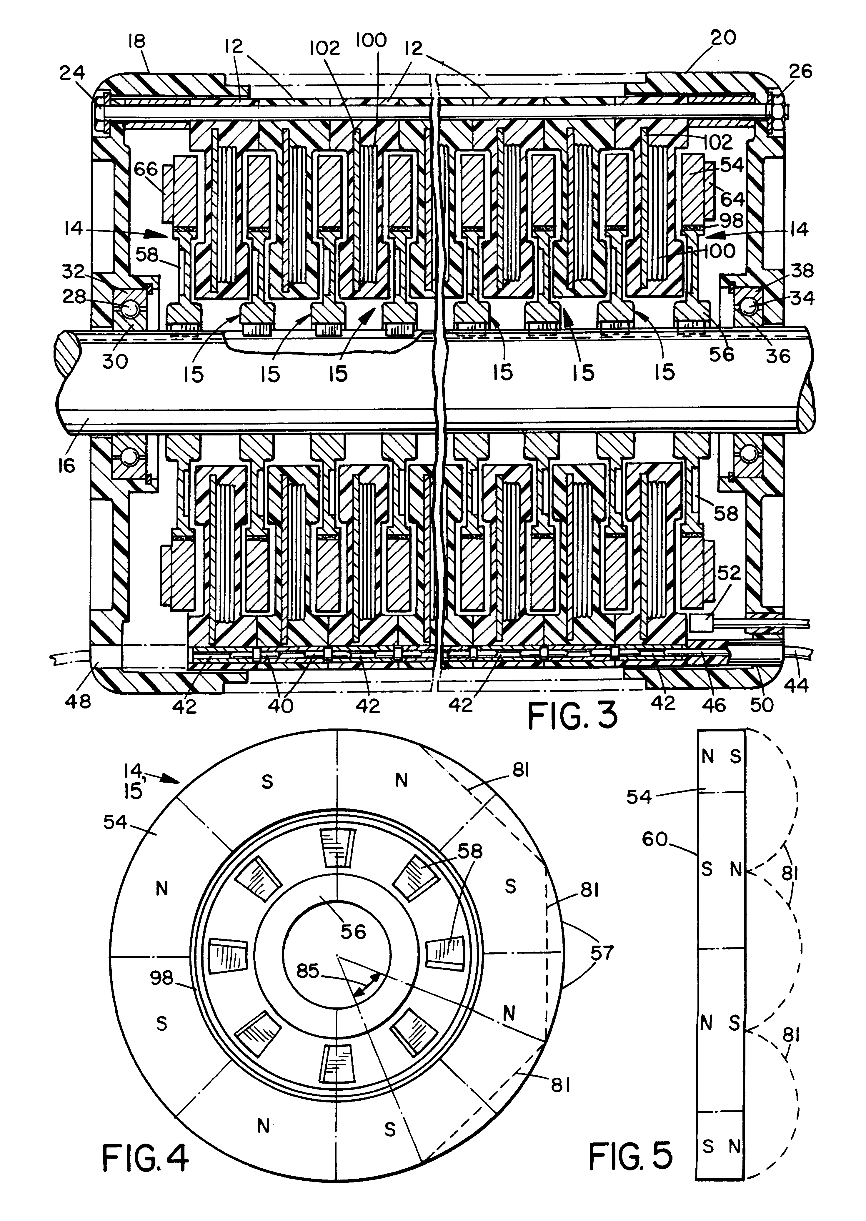 Method for selectively coupling layers of a stator in a motor/generator