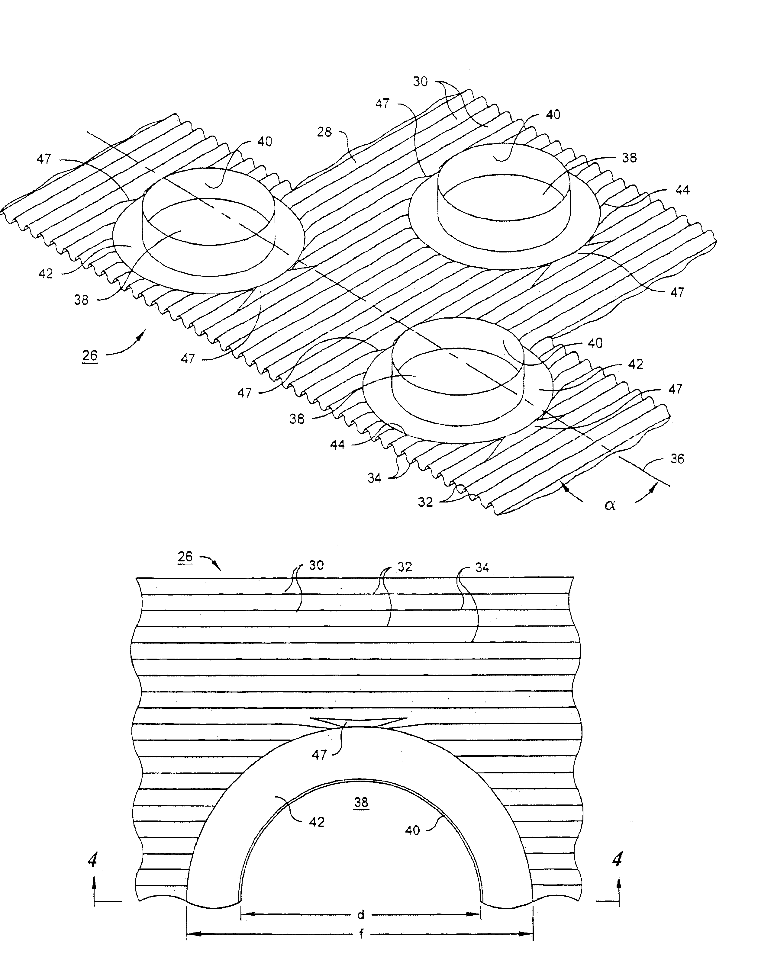 Fin for heat exchanger coil assembly