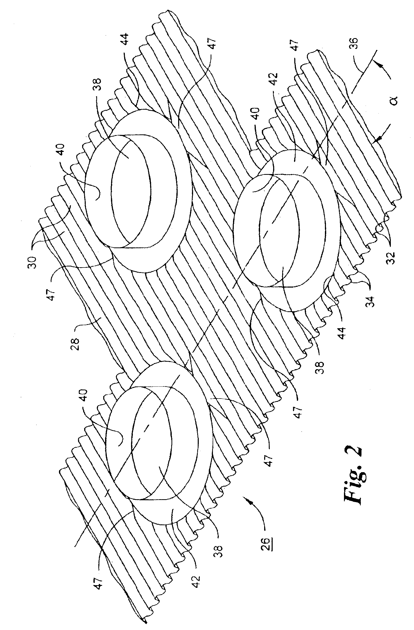 Fin for heat exchanger coil assembly