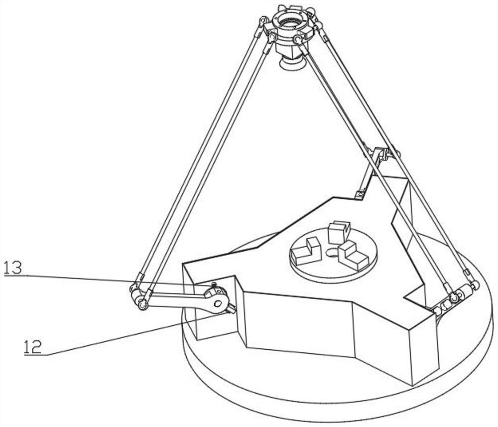 Multi-connecting-rod linkage camera shooting platform