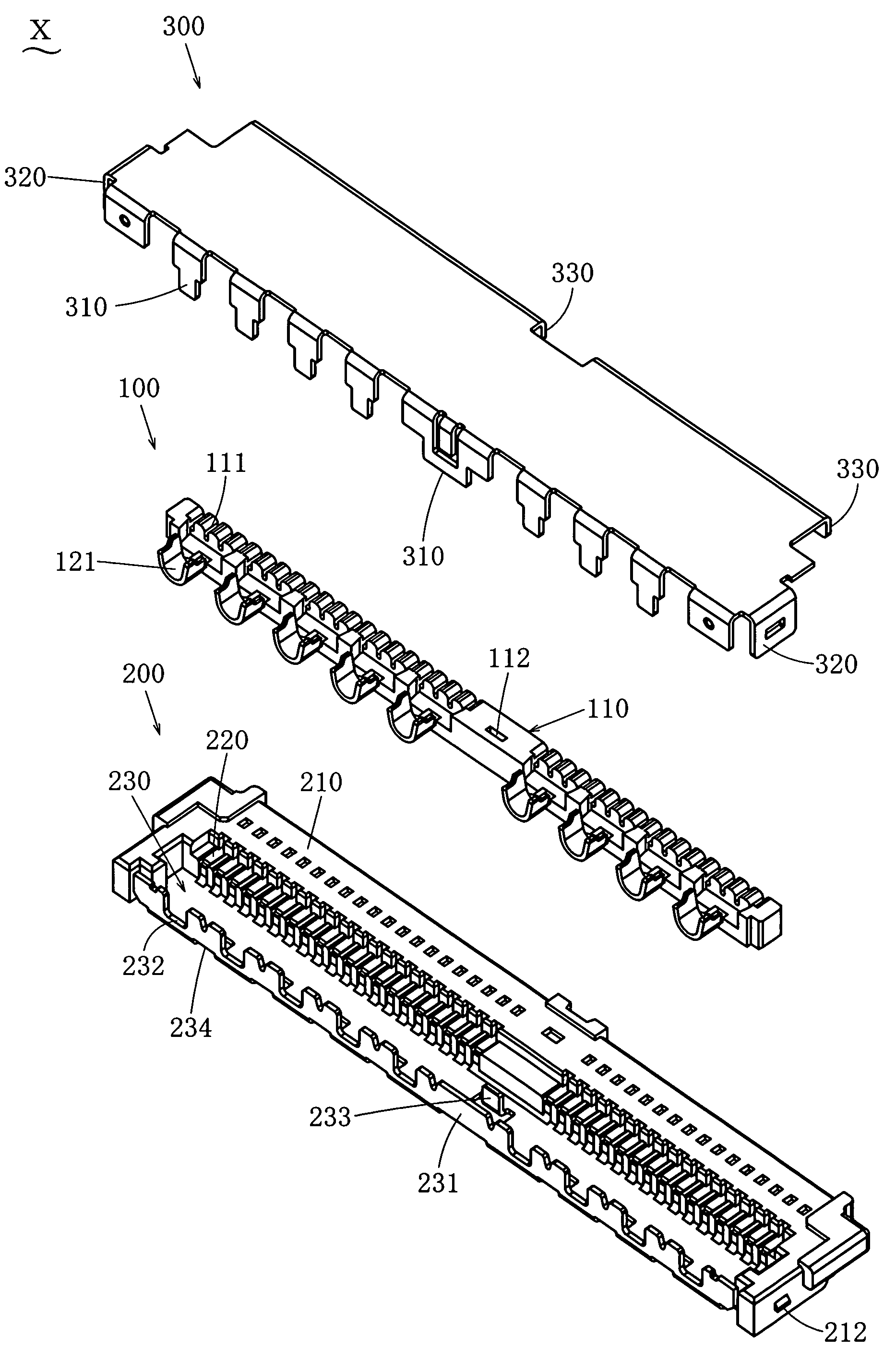 Electric connector assembly kit and shielded cable harness