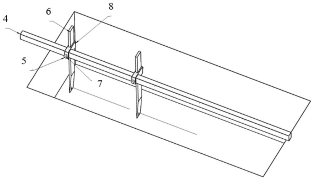 Method for simulating crack in oil reservoir and device and method for burying monitoring elements of crack in oil reservoir