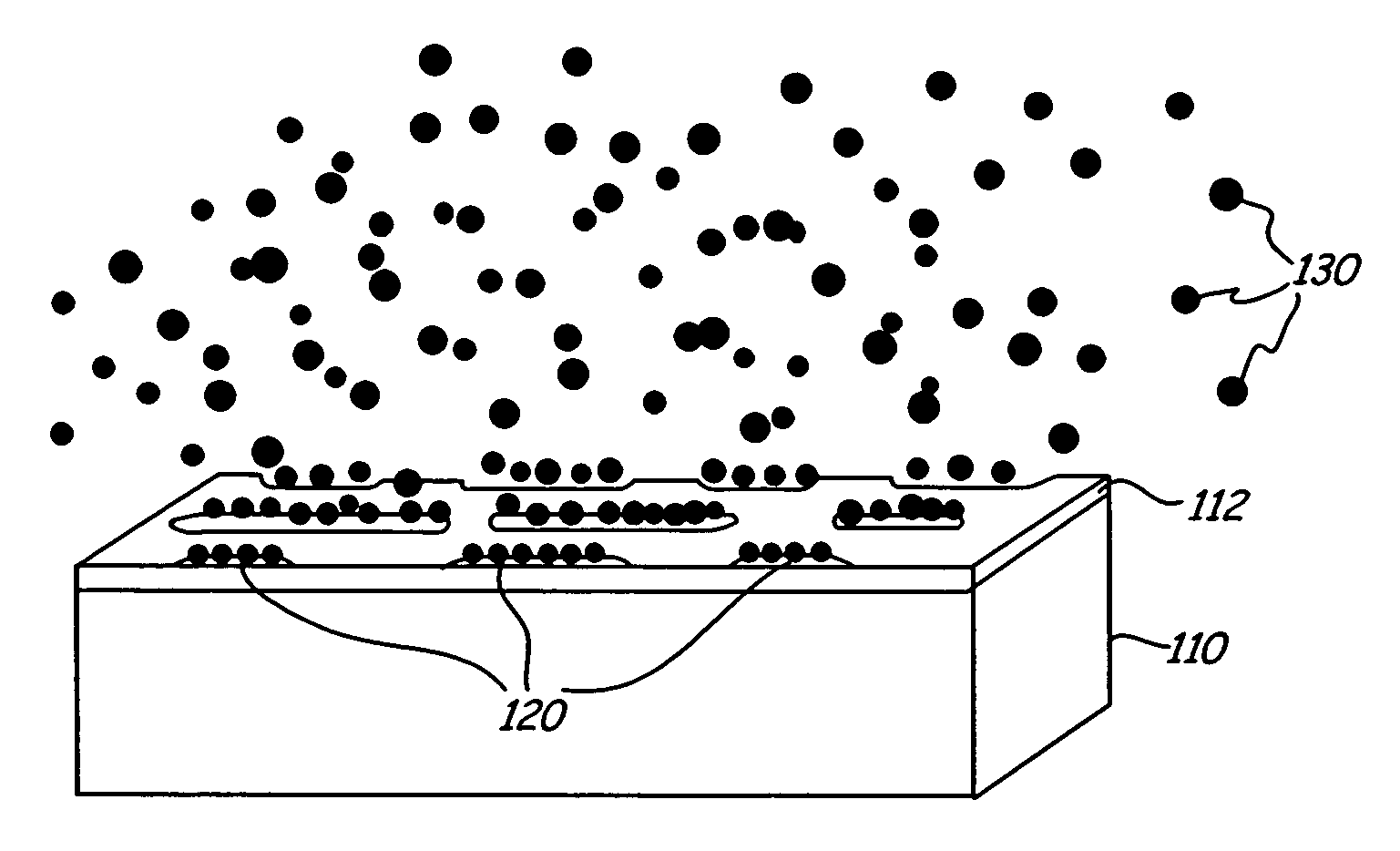 Method and apparatus for depositing charge and/or nanoparticles