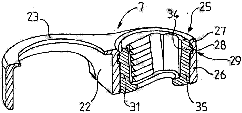 Device and system for fixing a spinal vertebra to a rod