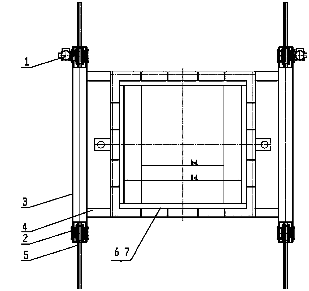 Movable sludge material conveying box