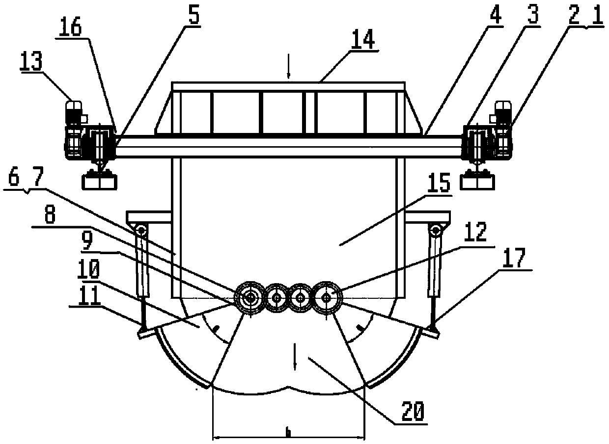 Movable sludge material conveying box