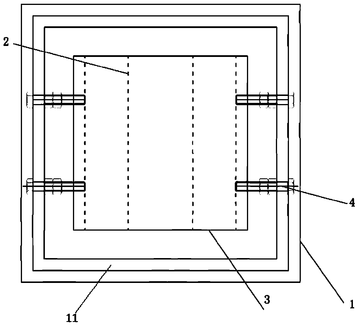 Bridge temporary support device and installation method thereof