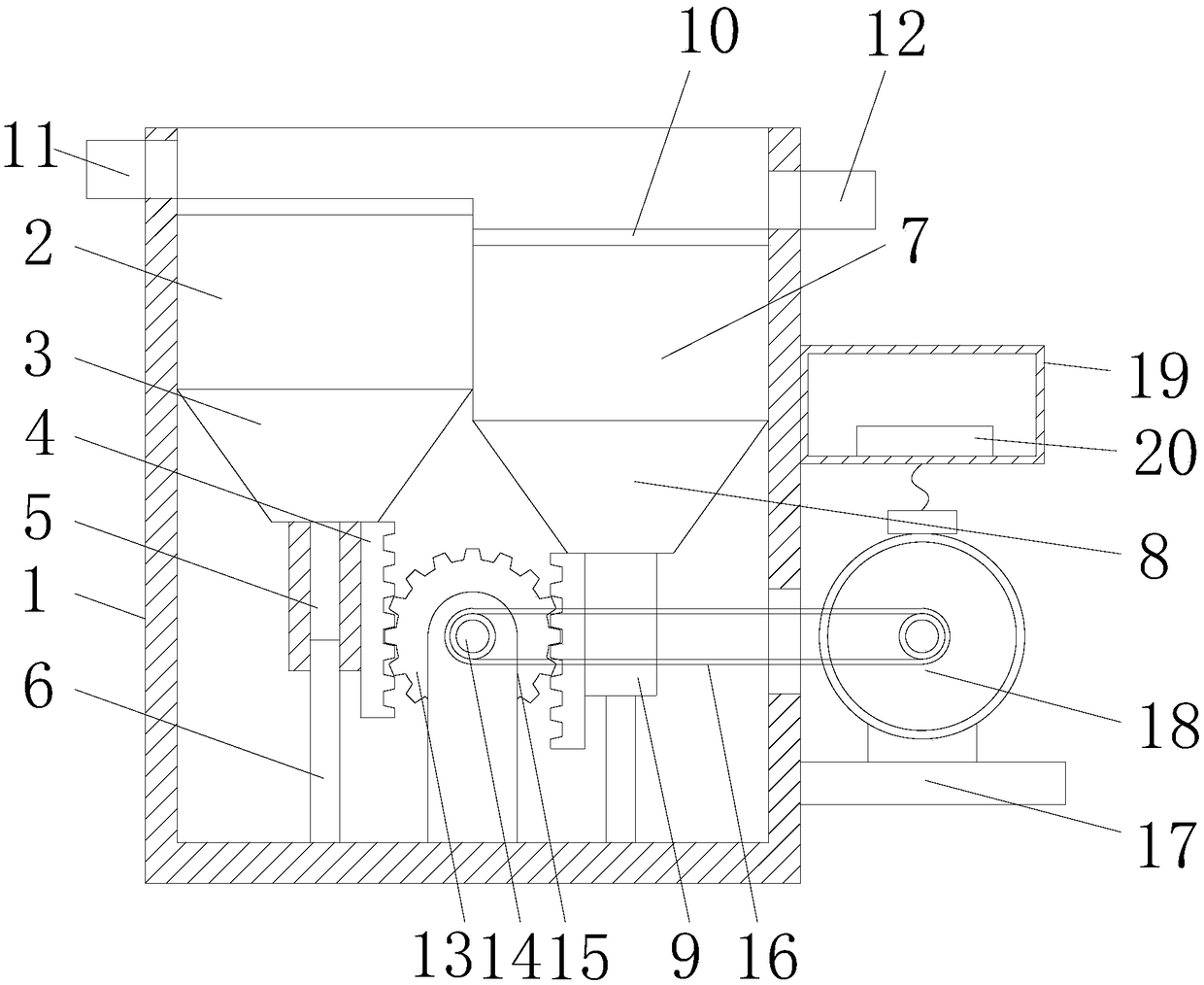 Lateral-moving screening and jigging machine