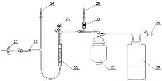 Pneumatic type blood collecting system and use method thereof