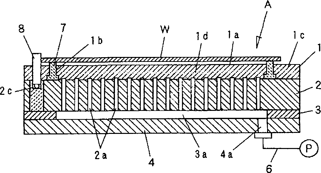 Method for manufacturing adsorption table and the adsorption table