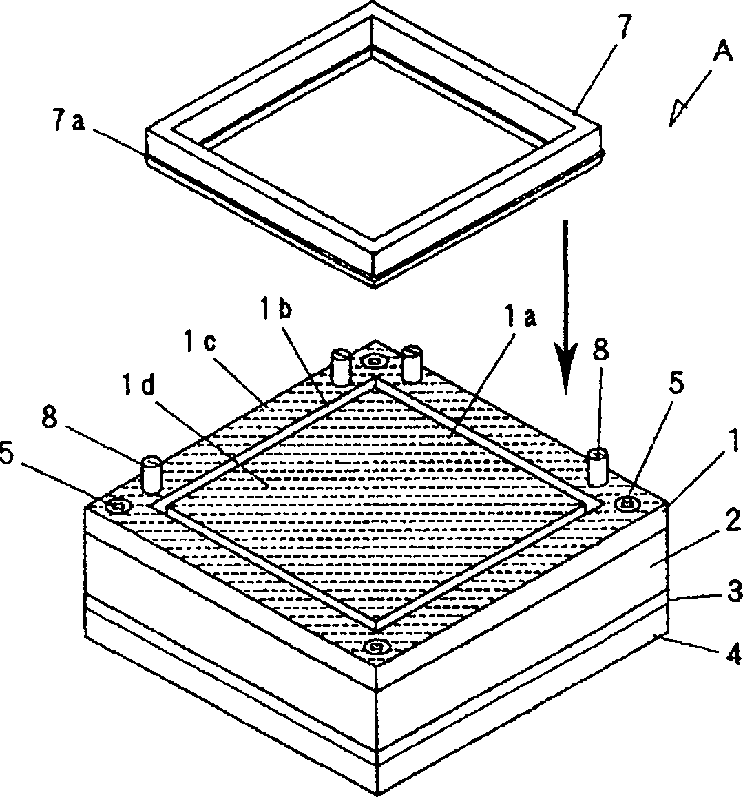 Method for manufacturing adsorption table and the adsorption table