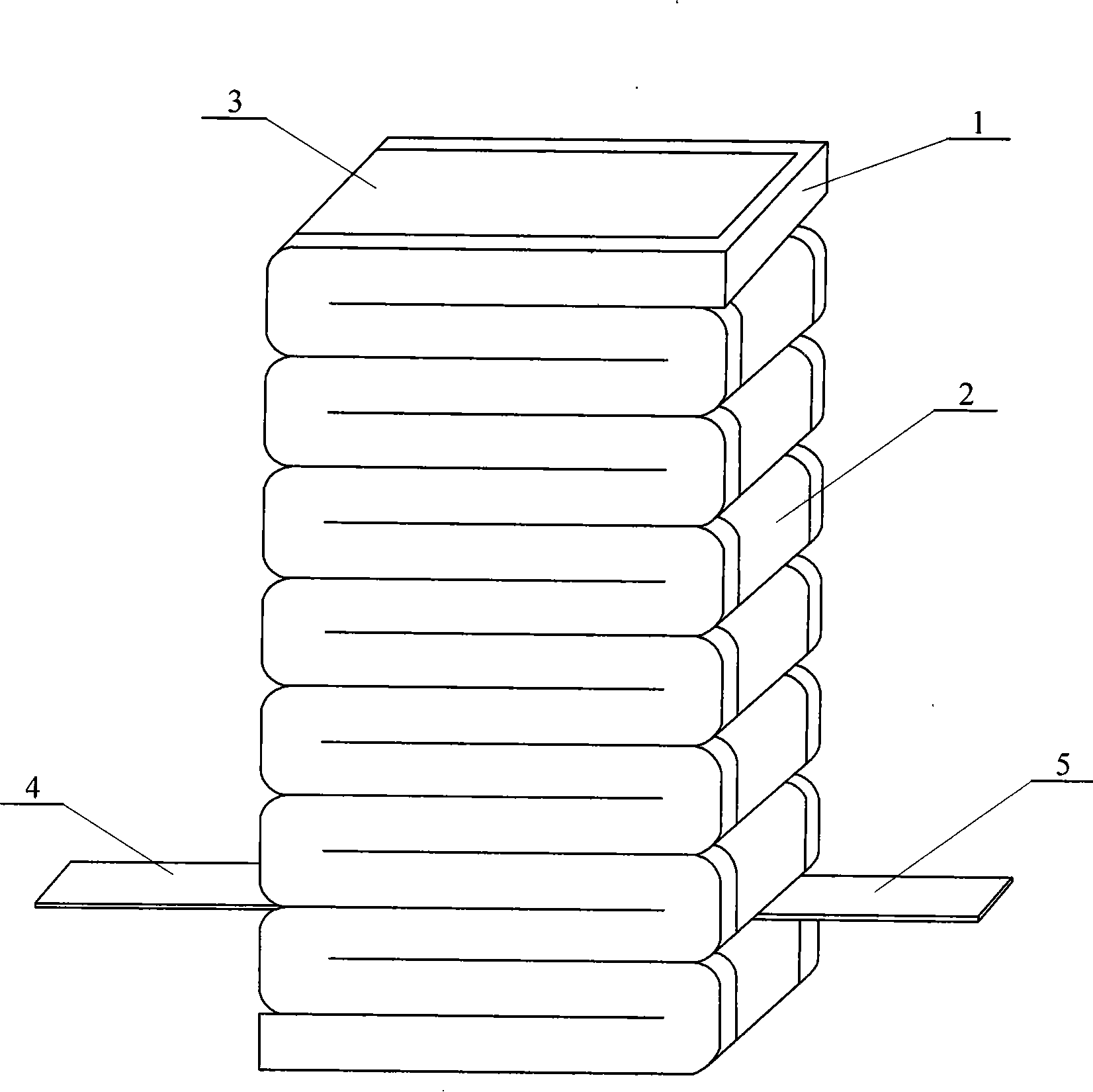 Dielectric elastomer folding-shaped driver and making method thereof