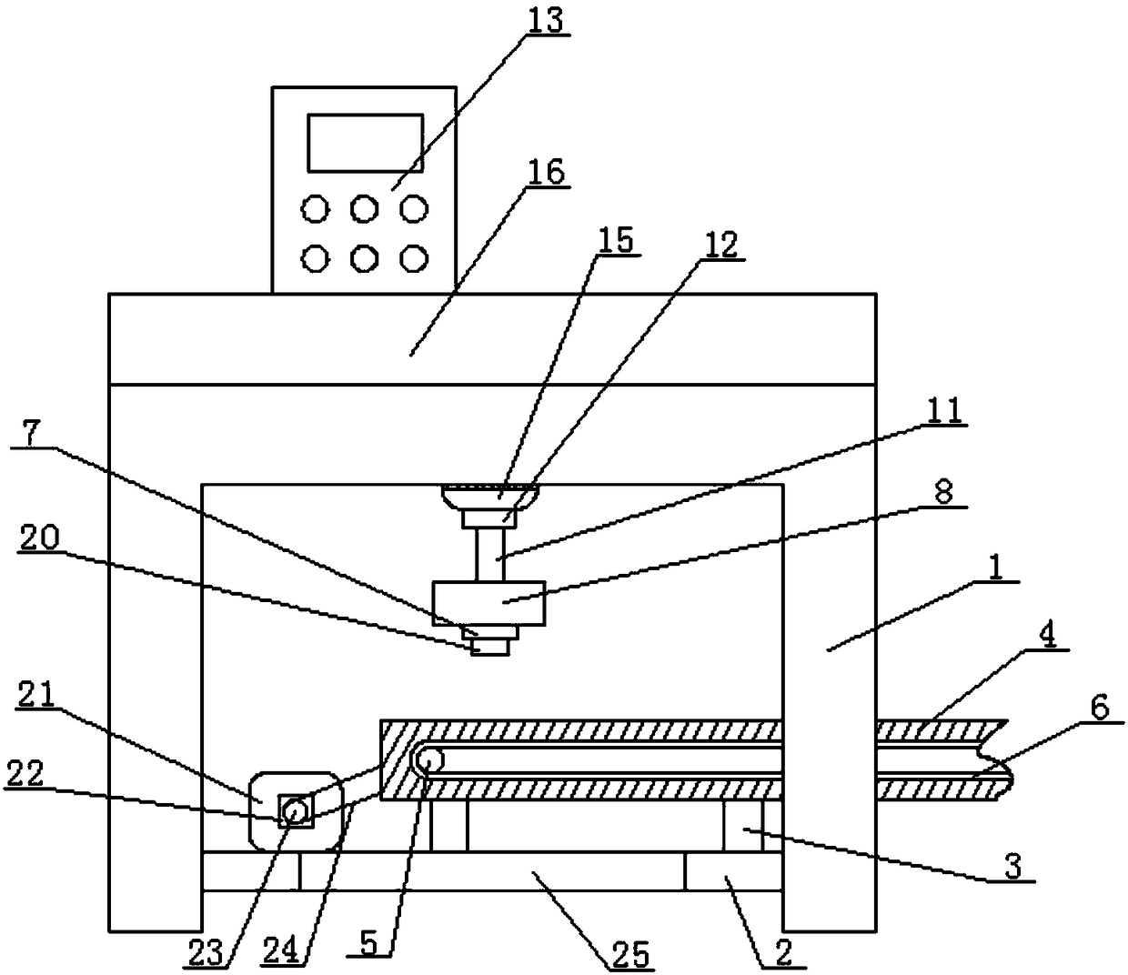 Chopped chili bottling device