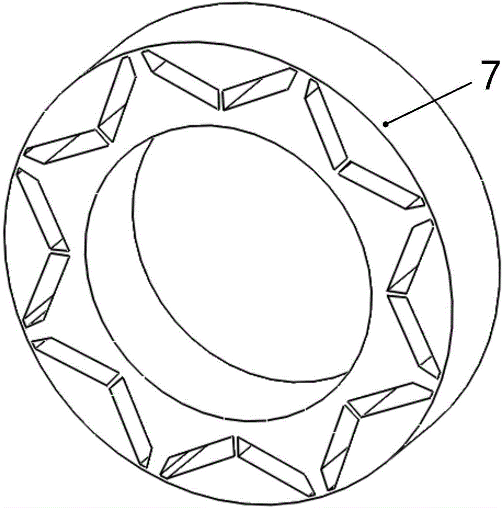 Axial direction sectional type motor rotor with arc-shaped air deflectors