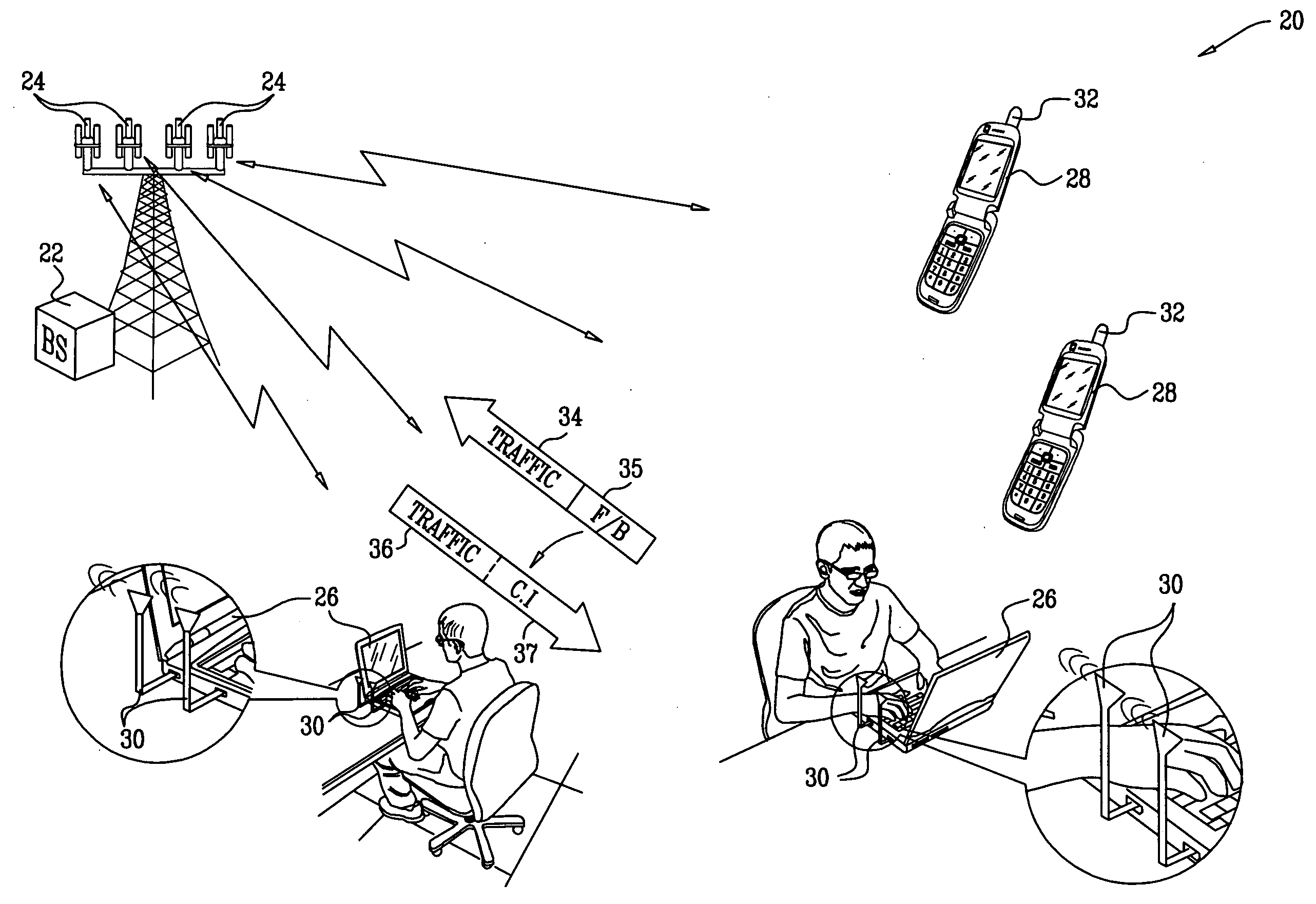 Balancing capacity between link directions using variable feedback rates