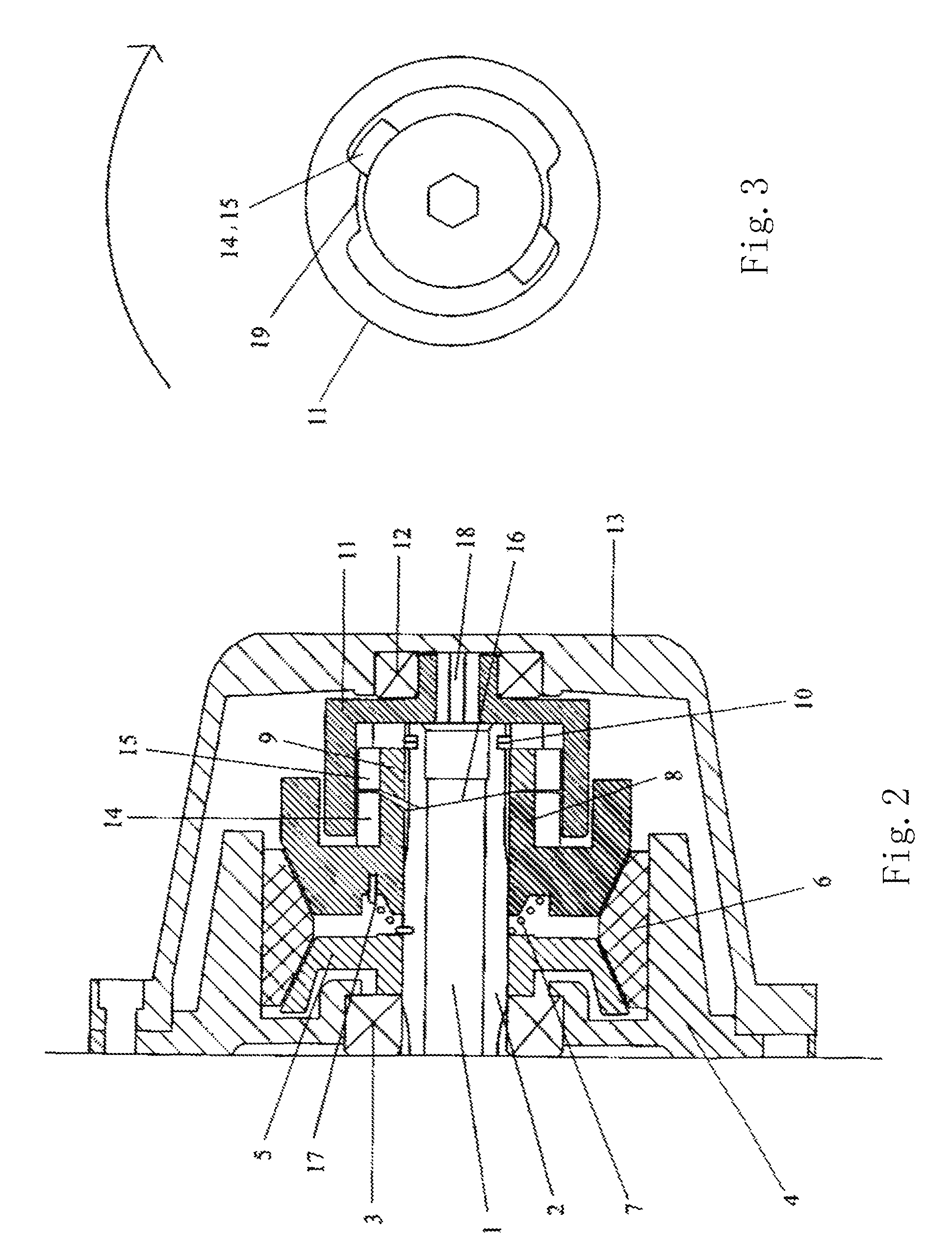 Tapered braking device for electric winches