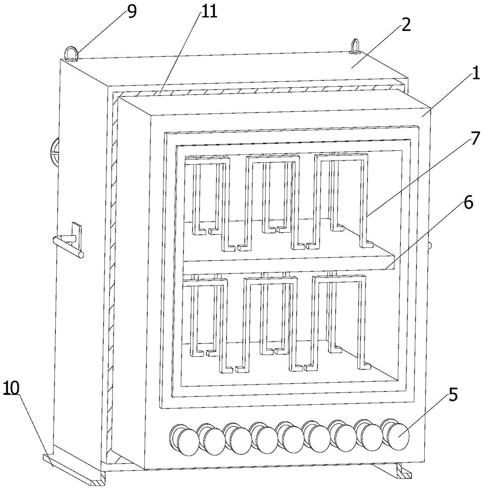 Double-layer moisture-proof electromagnetic shielding box