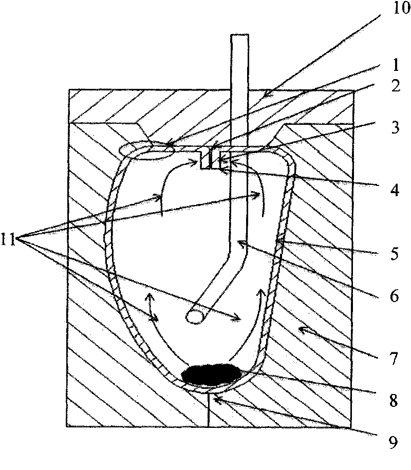 Method for molding headrest of vehicle