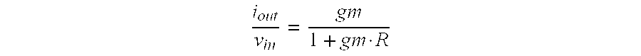 Voltage to current converter and method for converting